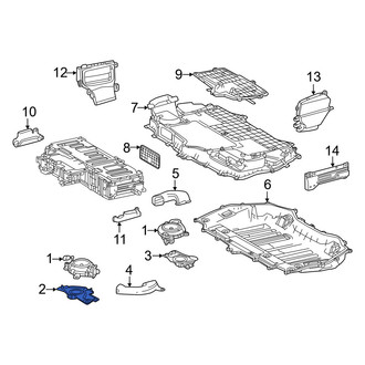 Lexus OE - Front Drive Motor Battery Pack Cooling Fan Bracket