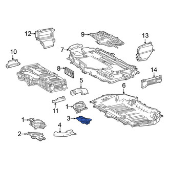Lexus OE - Rear Drive Motor Battery Pack Cooling Fan Bracket
