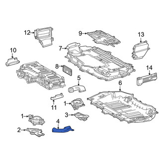 Lexus OE - Front Drive Motor Battery Compartment Cooling Fan Duct
