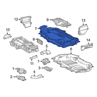 Lexus OE - Upper Drive Motor Battery Pack Cooling Fan Duct Bracket