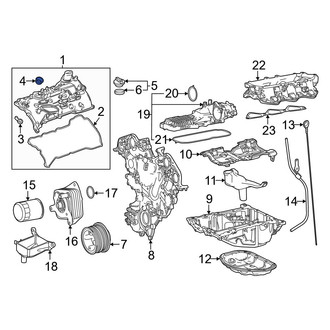 Lexus OE - Engine Valve Cover Washer Seal