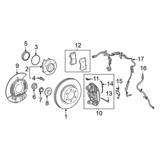 Lexus OE - Front Brake Bleeder Screw