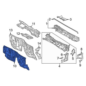Lexus OE - Front Firewall