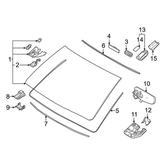 Lexus OE - Windshield - Glass (F Sport Handling / Luxury / Premium)