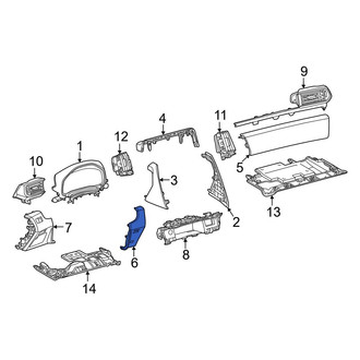 Lexus OE - Left Outer Instrument Panel Trim Panel