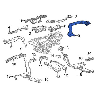 Lexus OE - Front Right Instrument Panel Air Duct