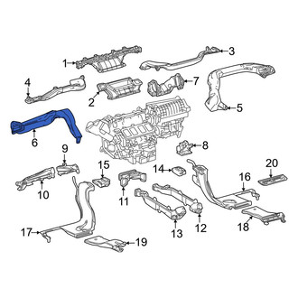 Lexus OE - Front Left Instrument Panel Air Duct