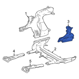 Lexus OE - Rear Outer Instrument Panel Air Duct
