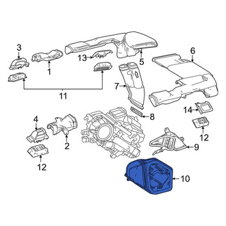 Lexus OE - Rear Lower Instrument Panel Air Duct