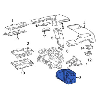 Lexus OE - Rear Lower Instrument Panel Air Duct