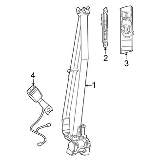 Lexus OE - Restraint Systems - Front Seat Belts (F Sport Handling / Luxury / Overtrail)