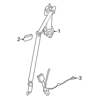 Lexus OE - Restraint Systems - Third Row Seat Belts (F Sport Handling / Luxury / Overtrail)