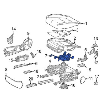 Lexus OE - Front Right Seat Cushion Spring