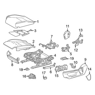 Lexus OE - Seats & Tracks - Driver Seat Components (Seat Cushion Components)