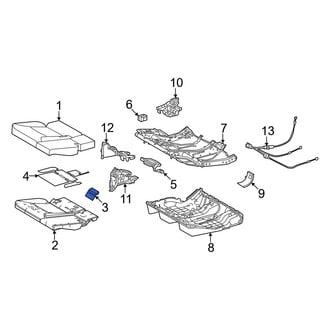 Lexus OE - Center Right Seat Cushion Pad
