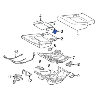 Lexus OE - Center Left Seat Cushion Pad