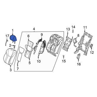 Lexus OE - Center Outer Headrest