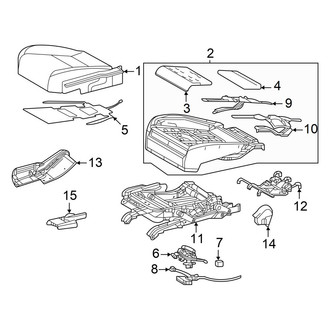 Lexus OE - Seats & Tracks - Second Row Seats (Seat Cushion Components, With Vip Seats), (Ultra Luxury)