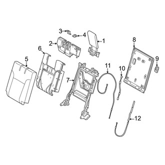 Lexus OE - Seats & Tracks - Third Row Seats (Seat Back Components)