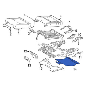 Lexus OE - Rear Lower Seat Frame Trim Panel