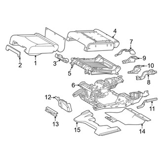 Lexus OE - Seats & Tracks - Third Row Seats (Seat Cushion Components)