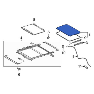 Lexus OE - Sunroof Glass