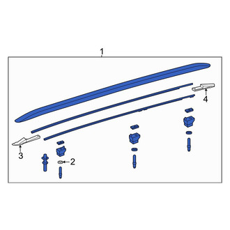 Lexus OE - Right Roof Luggage Carrier Side Rail