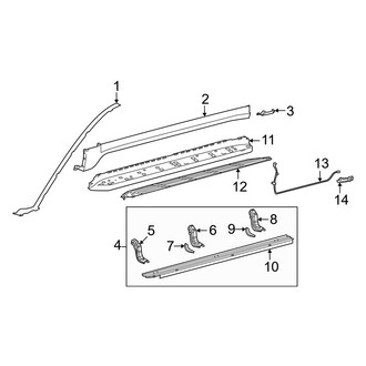 Lexus OE - Pillars, Rocker & Floor - Exterior Trim