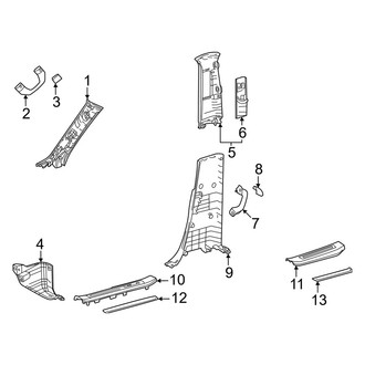 Lexus OE - Pillars, Rocker & Floor - Interior Trim