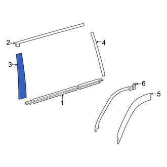 Lexus OE - Front Left Rearward Door Applique