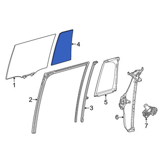 Lexus OE - Rear Left Vent Window Assembly