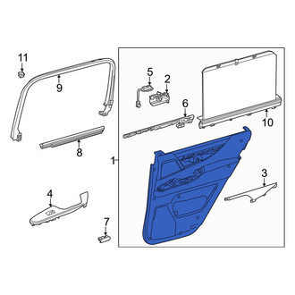 Lexus OE - Rear Left Inner Door Interior Trim Panel