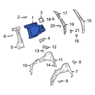 Lexus OE - Rear Left Inner Quarter Panel