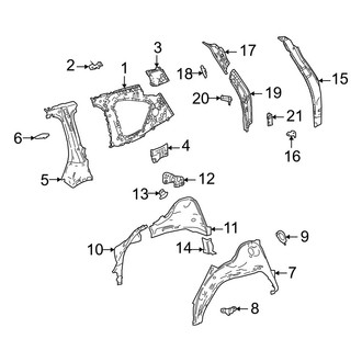 Lexus OE - Quarter Panel - Inner Structure
