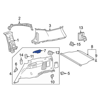 Lexus OE - Rear Left Interior Quarter Panel Cup Holder