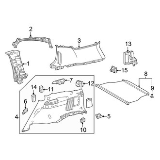 Lexus OE - Quarter Panel - Interior Trim