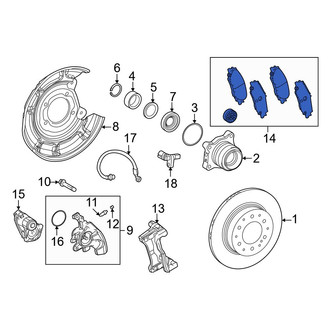 Lexus OE - Rear Disc Brake Pad Set