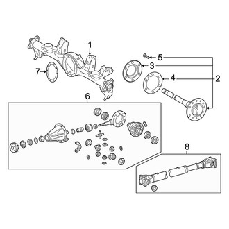 Lexus OE - Rear Suspension - Axle & Differential (F Sport Handling / Luxury / Overtrail / Ultra Luxury)