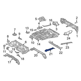 Lexus OE - Rear Center Left Floor Side Rail