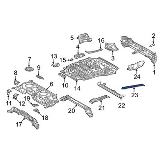 Lexus OE - Rear Left Floor Side Rail