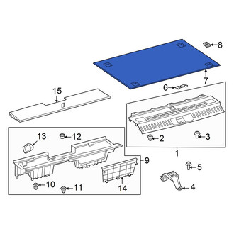 Lexus OE - Rear Floor Storage Compartment Lid