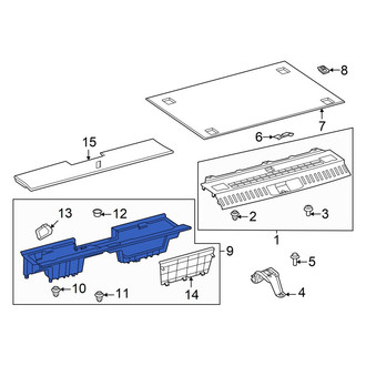 Lexus OE - Rear Floor Storage Compartment