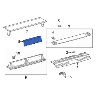 Lexus OE - Rear Left Outer Trunk Floor Access Cover