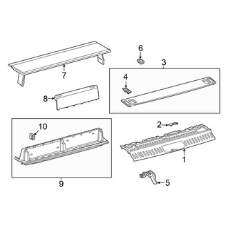 Lexus OE - Rear Body & Floor - Interior Trim (With 3rd Row), (F Sport Handling / Luxury / Overtrail)