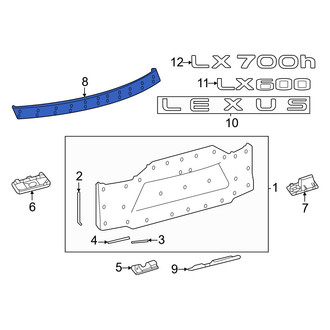 Lexus OE - Rear Upper Liftgate Finish Panel