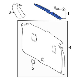 Lexus OE - Rear Upper Liftgate Trim