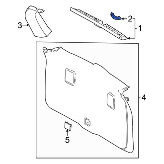 Lexus OE - Liftgate Trim Cap