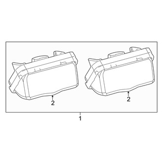 Lexus OE - Rear License Plate Light Assembly