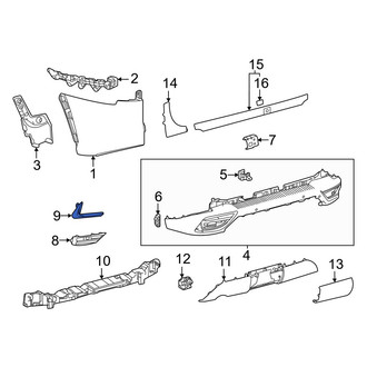 Lexus OE - Rear Left Bumper Trim