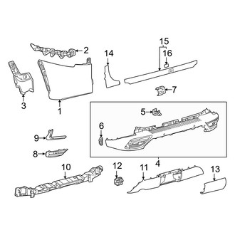 Lexus OE - Rear Bumper - Bumper & Components (Base / Luxury / Premium / Ultra Luxury)